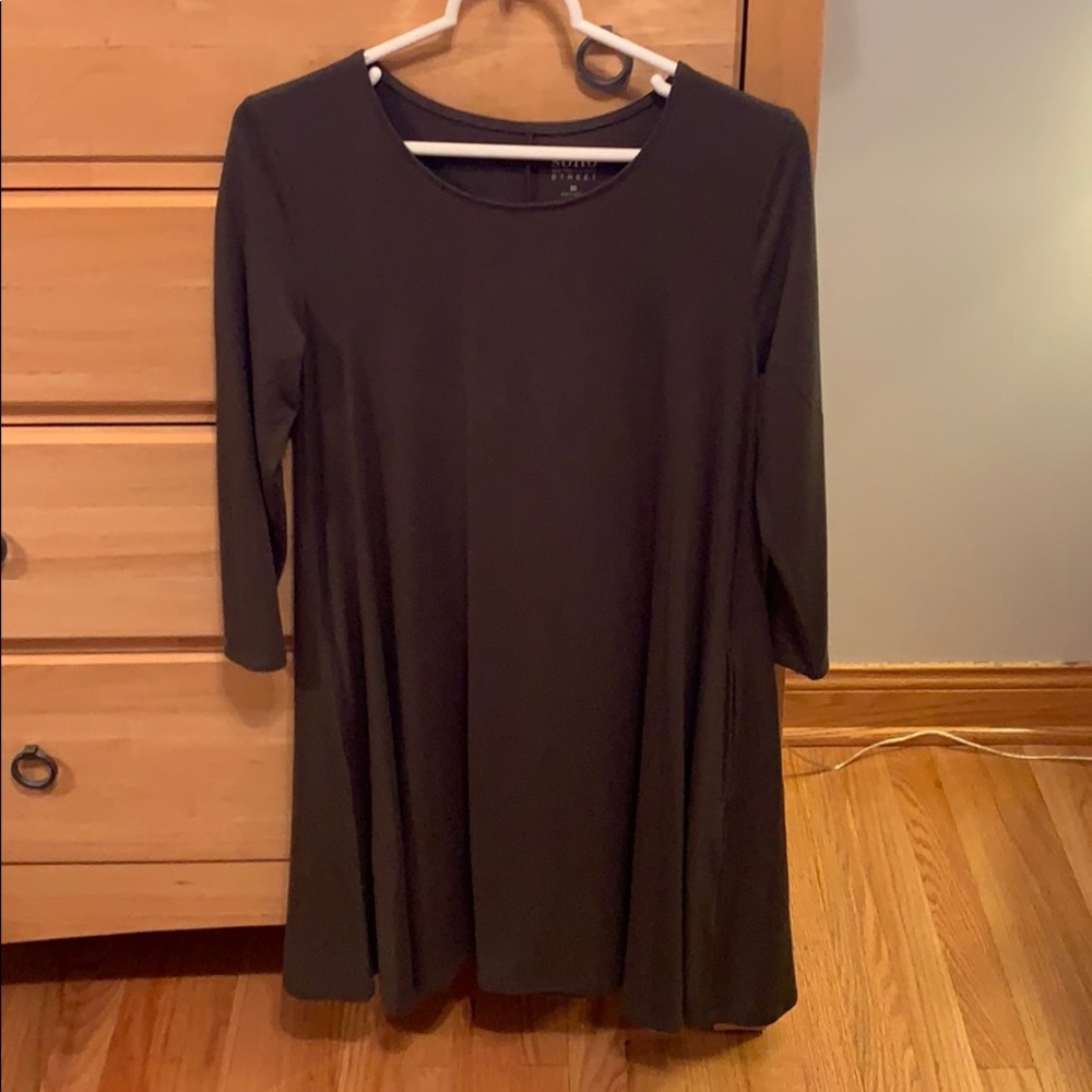 Dark green dress